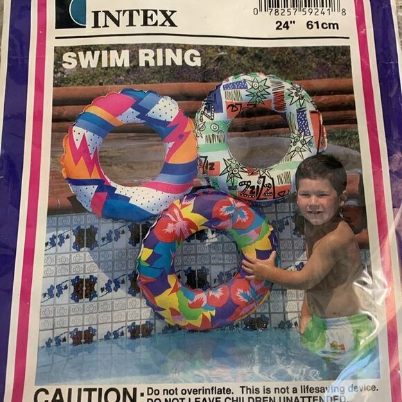 New Vintage 1991 Intex # 59241
The Wet Set Swim Ring Pool Float
24” - Picture 7 of 14